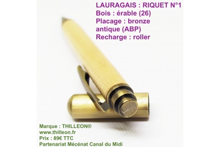 lauragais_riquet_n1_erable_26_bronze_antique_stylo_artisanal_bois_thilleon_canal_du_midi_orig_back_marque